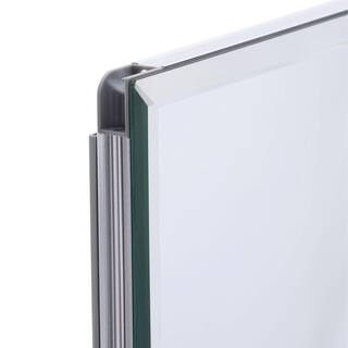 Pegasus 48 in. W x 31 in. H Frameless Recessed or Surface-Mount Tri-View Bathroom Medicine Cabinet with Beveled Mirror SP4590