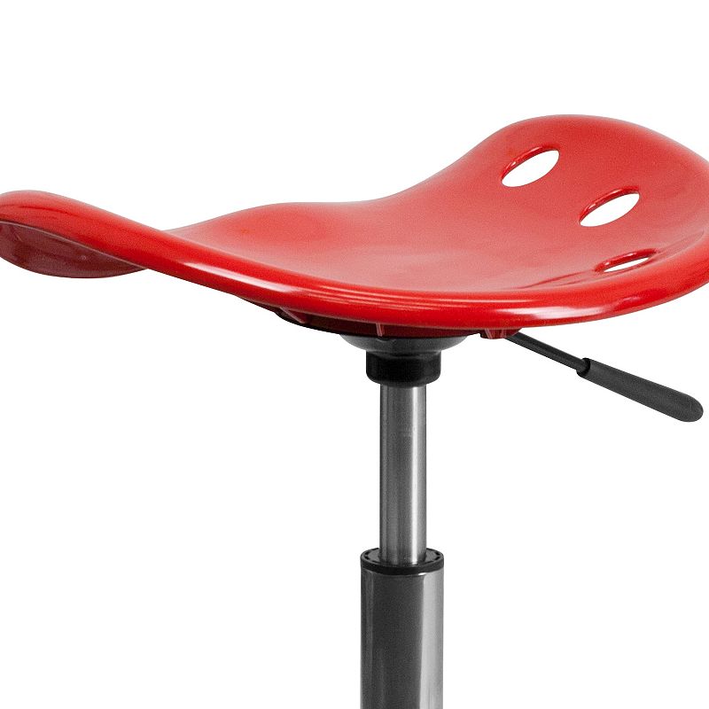 Flash Furniture Taylor Vibrant Red Tractor Seat Stool