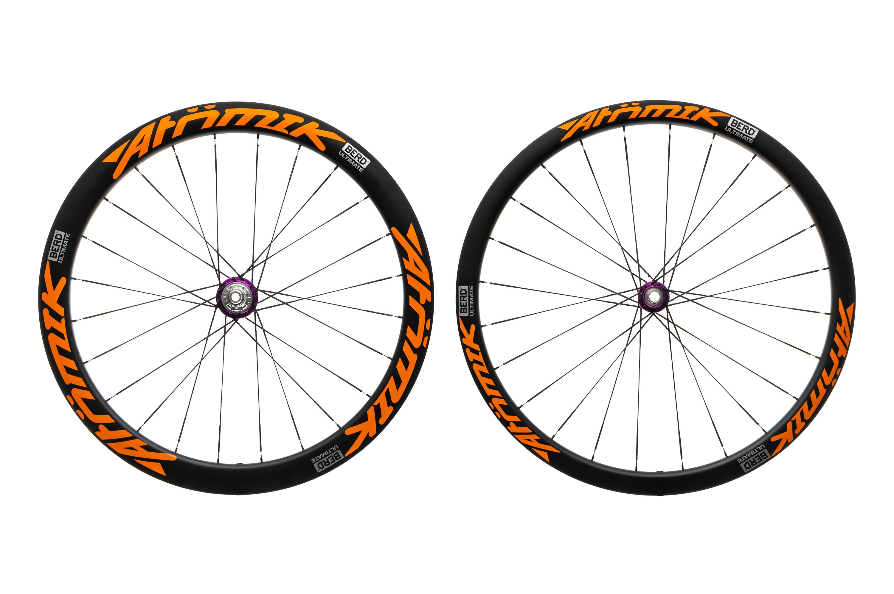 Atomik / BERD 38/50 w/ i9 Hubs Carbon Tubeless 700c Wheelset