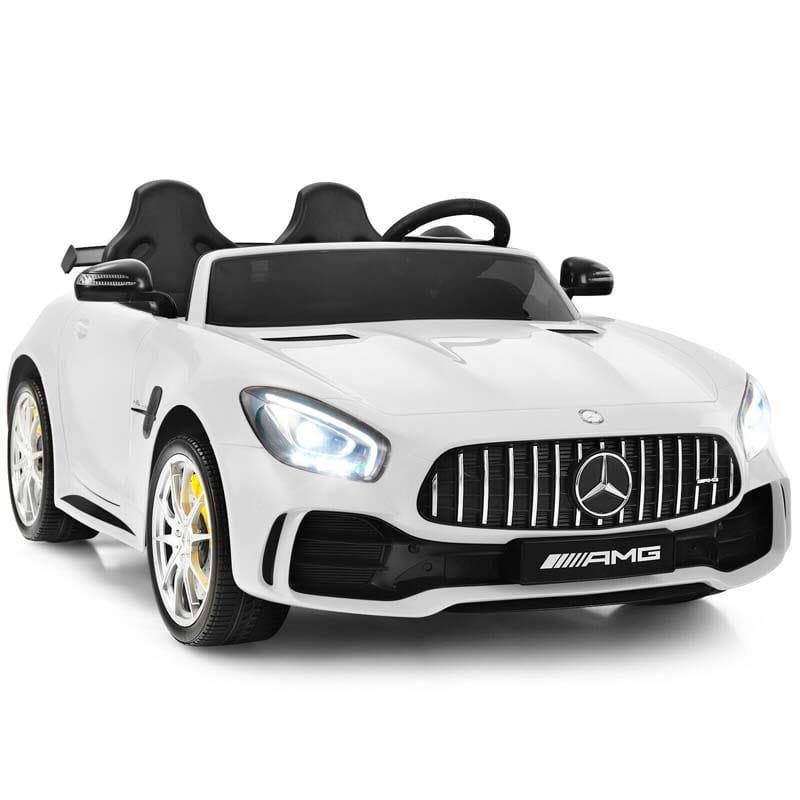 Licensed Mercedes Benz AMG GTR 2-Seater Ride-on Car 12V Battery Powered Vehicle Kids Riding Toy Car with Remote