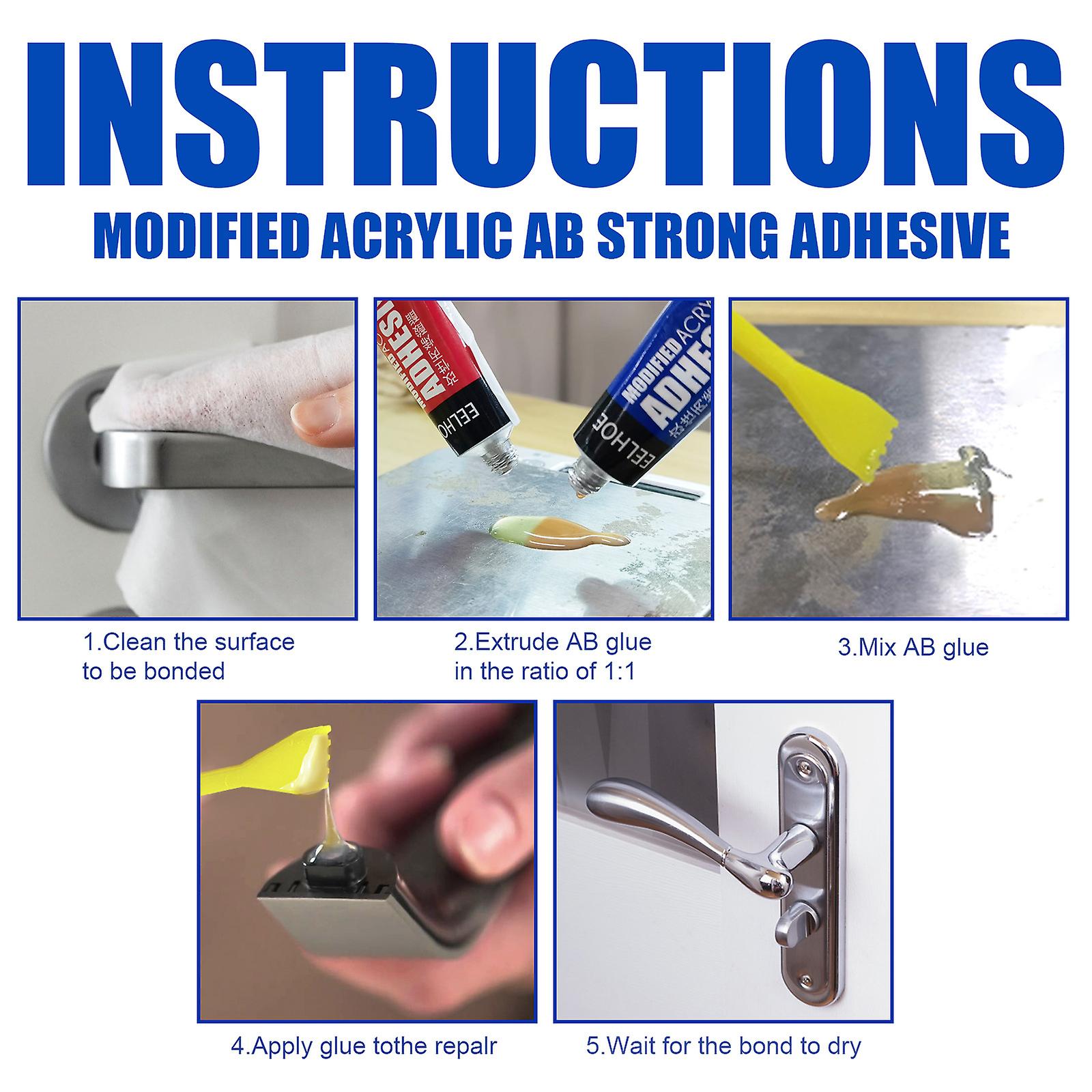 Modified Acrylic Ab Adhesive Metal Repair Agent Welding Glue Filling Cracks Plugging Ab Glue