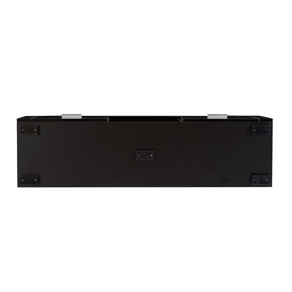 Black morden TV Stand with LED Lights，high glossy front TV Cabinet，can be assembled in Lounge Room， Living Room ，Black