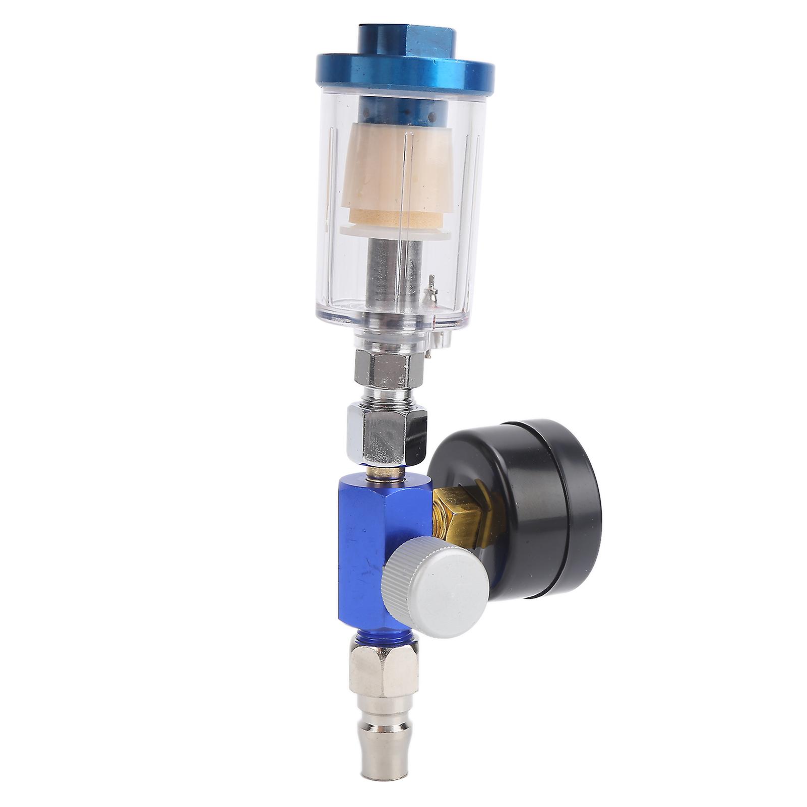 Spray Pneumatic Gun Air Regulator Gauge+ In-line Oil Water Trap Filter Separator