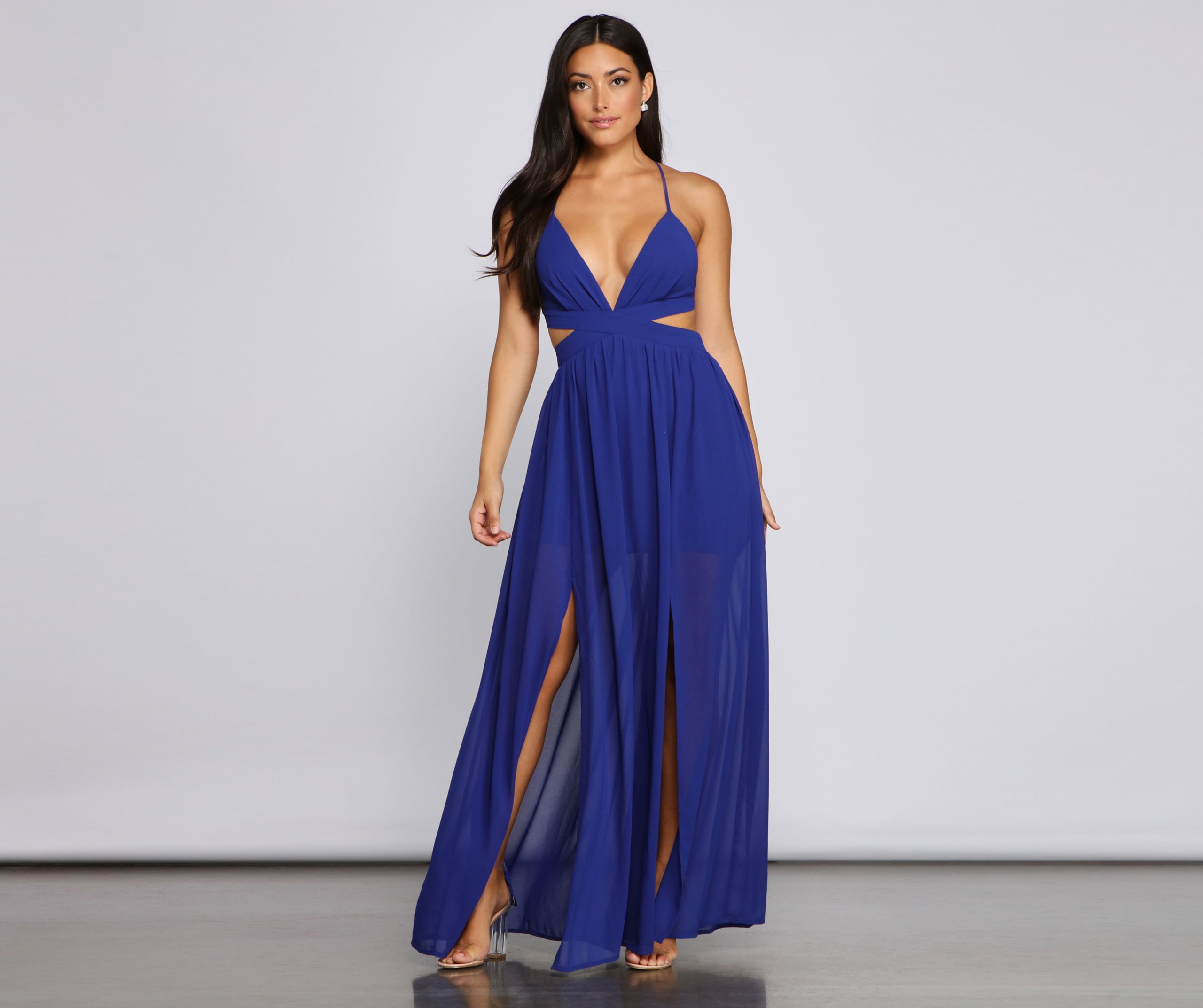 Dionne Formal Cutout Chiffon Dress