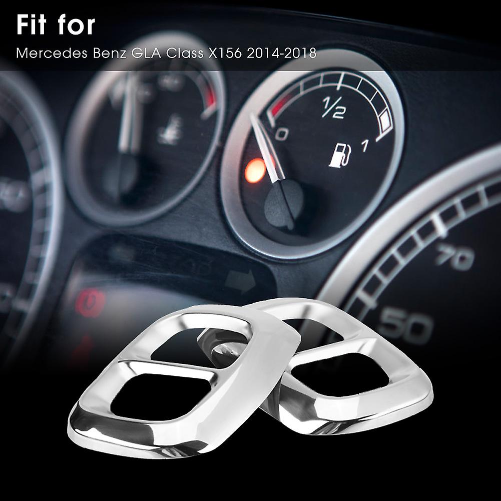 2pcs Stainless Steel Tail Exhaust Pipe Output Cover Trim For Mercedes Benz Gla Class X156 14-18
