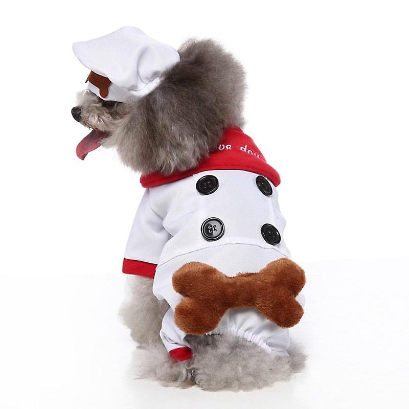 Halloween christmas dog chef costume