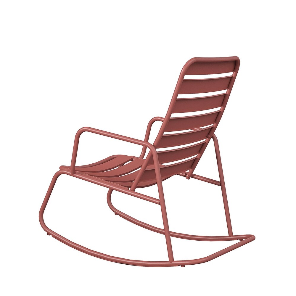 The Novogratz Poolside Collection Roberta Outdoor Rocking Chair