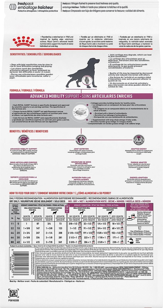 Royal Canin Veterinary Diet Adult Advanced Mobility Support Dry Dog Food