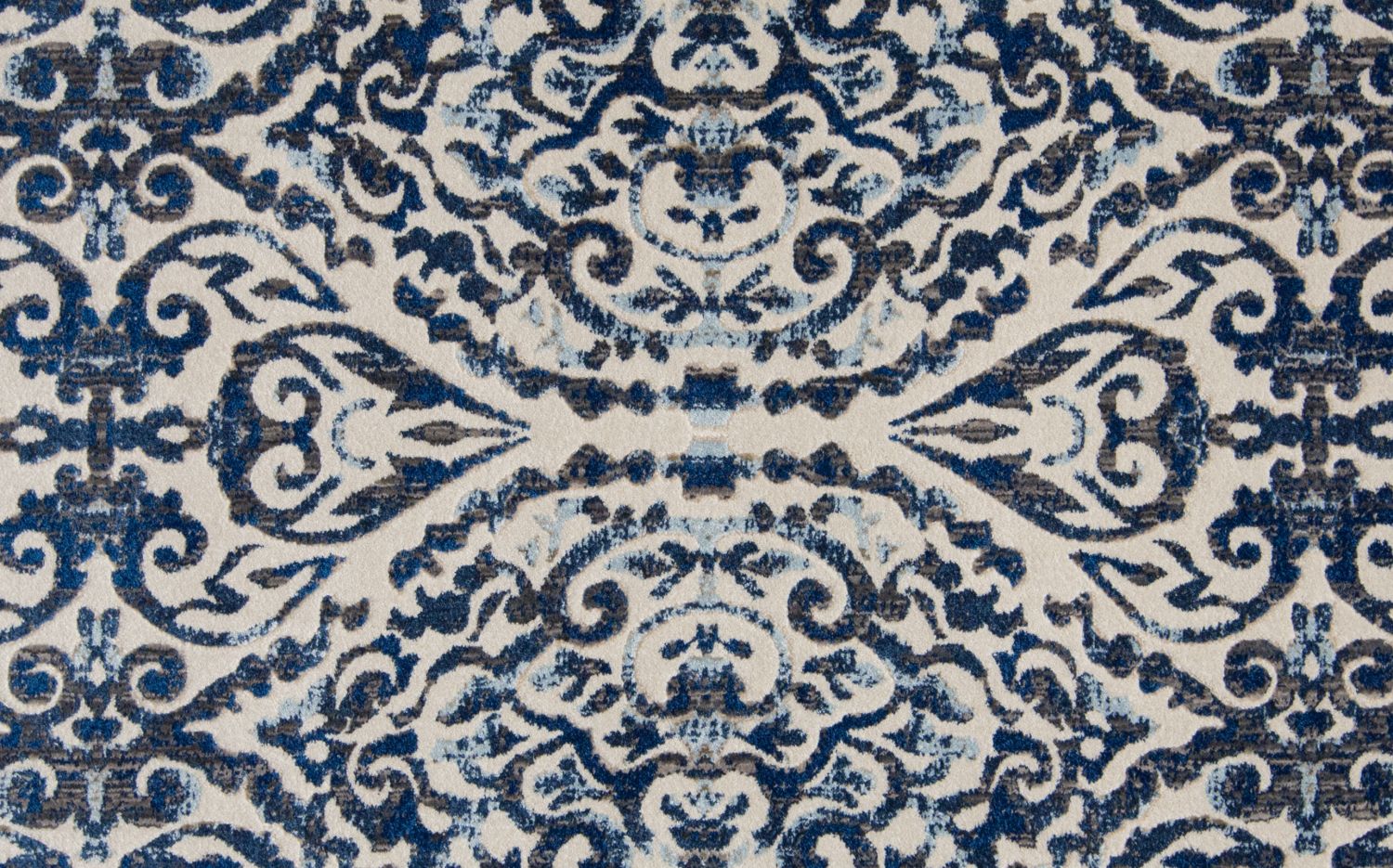 Carini Blue and Ivory Rug by BD Fine