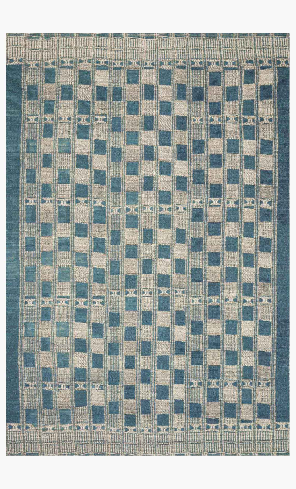 Mika Rug in Blue & Ivory by Loloi