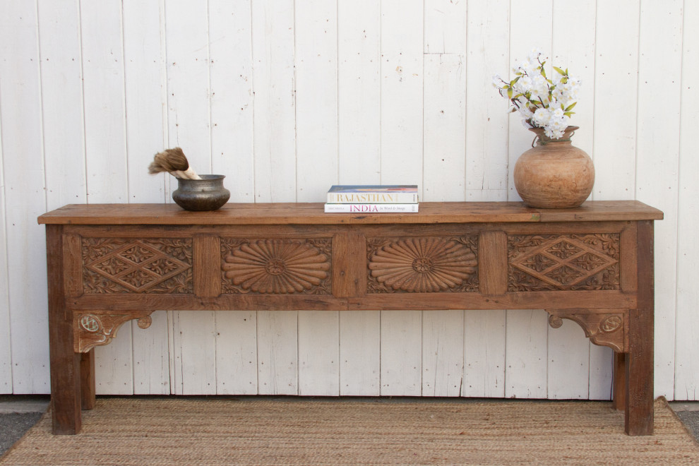 Fabulous Southern Indian Carved Console   Eclectic   Console Tables   by De cor  Houzz