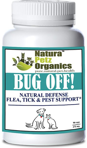 Natura Petz Organics Bug Off! Natural Defense Dog and Cat Supplement