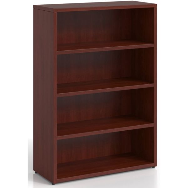 Lorell Prominence Mahogany Laminate Bookcase