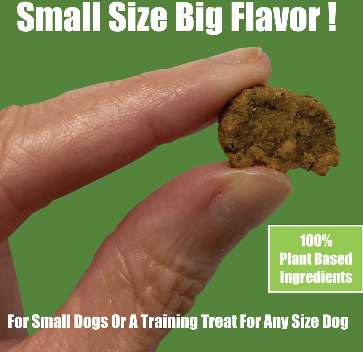 Whole Life Green Planet Plant-Based Sausage Mini Bites Dog Treats， 4-oz bag