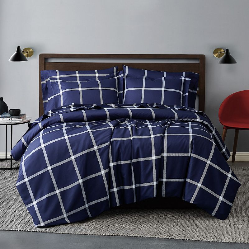 Truly Soft Printed Windowpane 2-Piece Comforter Set