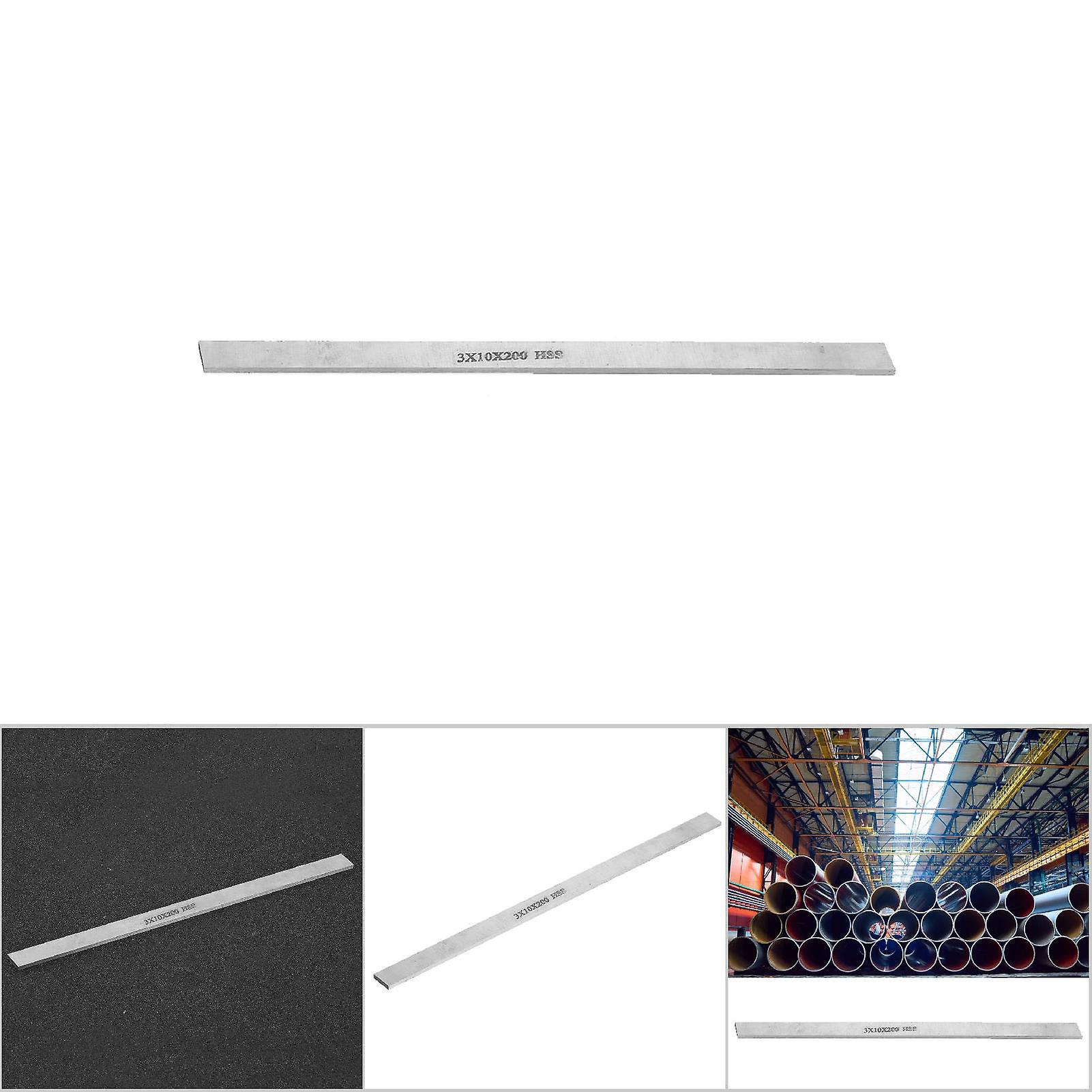 Hss High Speed Steel Lathe Turning Tool Square White Steel Bar Strip (3*10*200mm)