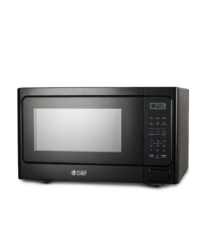 Commercial Chef 1.3 Cu. Ft. Counter Top Microwave Black