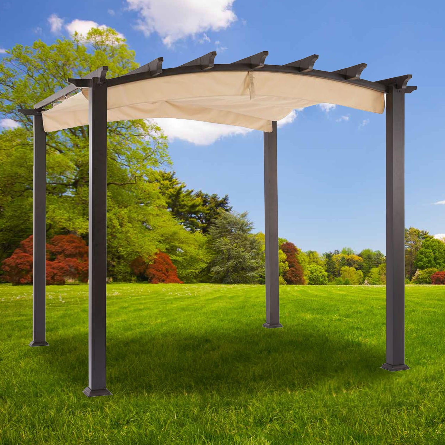 Garden Winds Replacement Canopy Top for the Arched Pergola, Beige