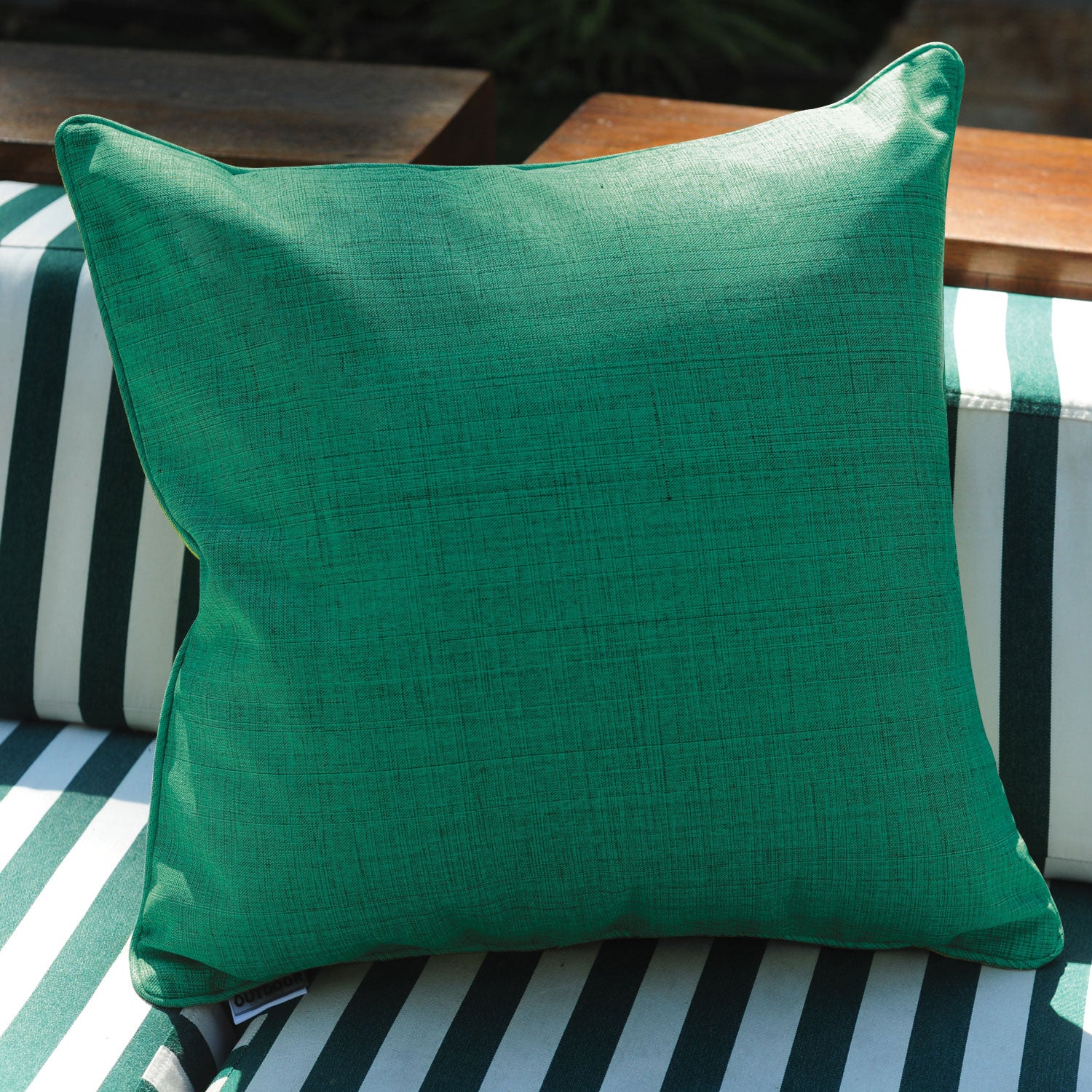 Parkdale Pack of 2 Outdoor Waterproof Linen Throw Pillow Covers (18