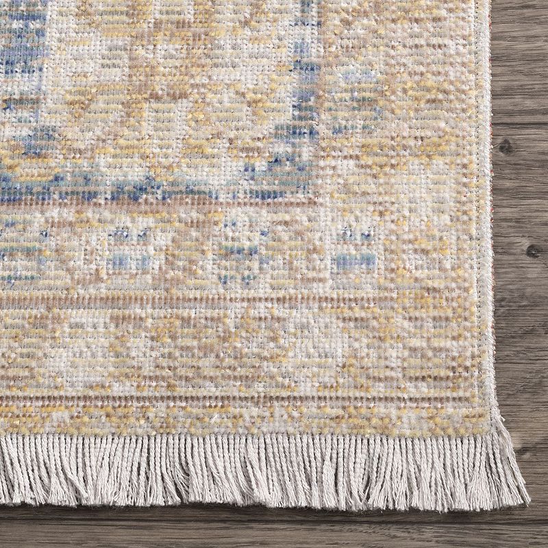 nuLOOM Valerie Distressed Fringe Rug - 4'3 x 6'6