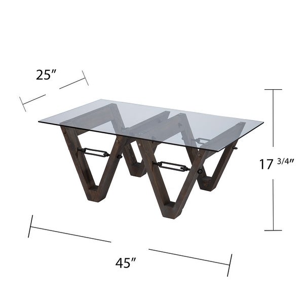 SEI Furniture Garanger Reclaimed Wood Coffee Table