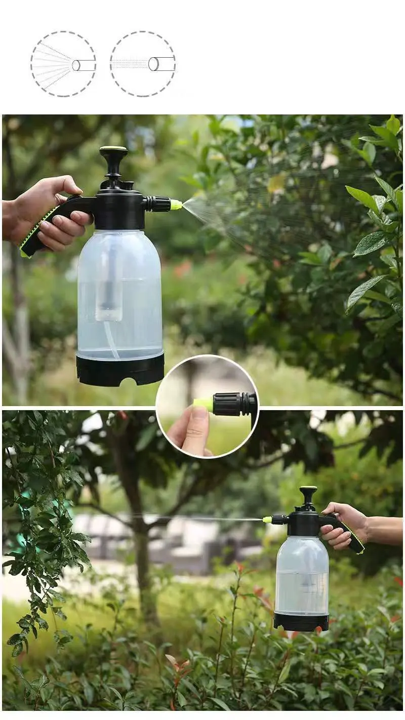 2L Leak Proof Plastic Hand Pressure Sprayer Supply Garden Spray Bottle