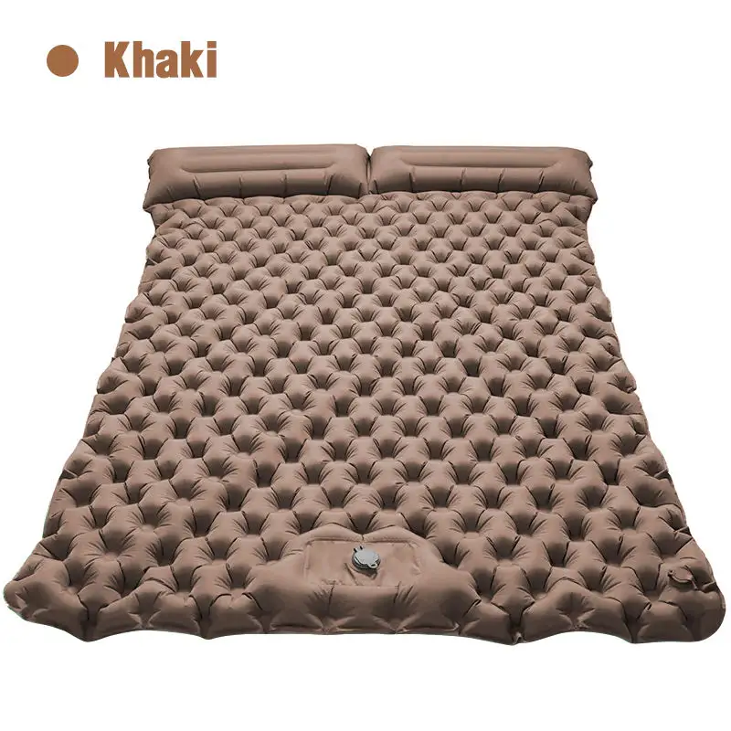 Hot Sale Ultralight Double Portable Adult foot inflatable Mattress Inflatable Camping Mat