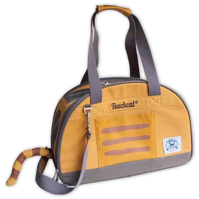 Touchcat  Tote-Tails Designer Airline Approved Collapsible Cat Carrier - Yellow - One Size