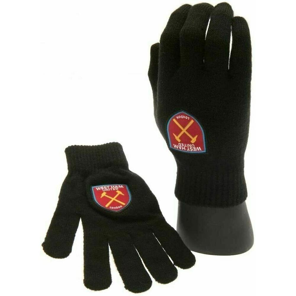 West Ham United FC Childrens/Kids Knitted Gloves