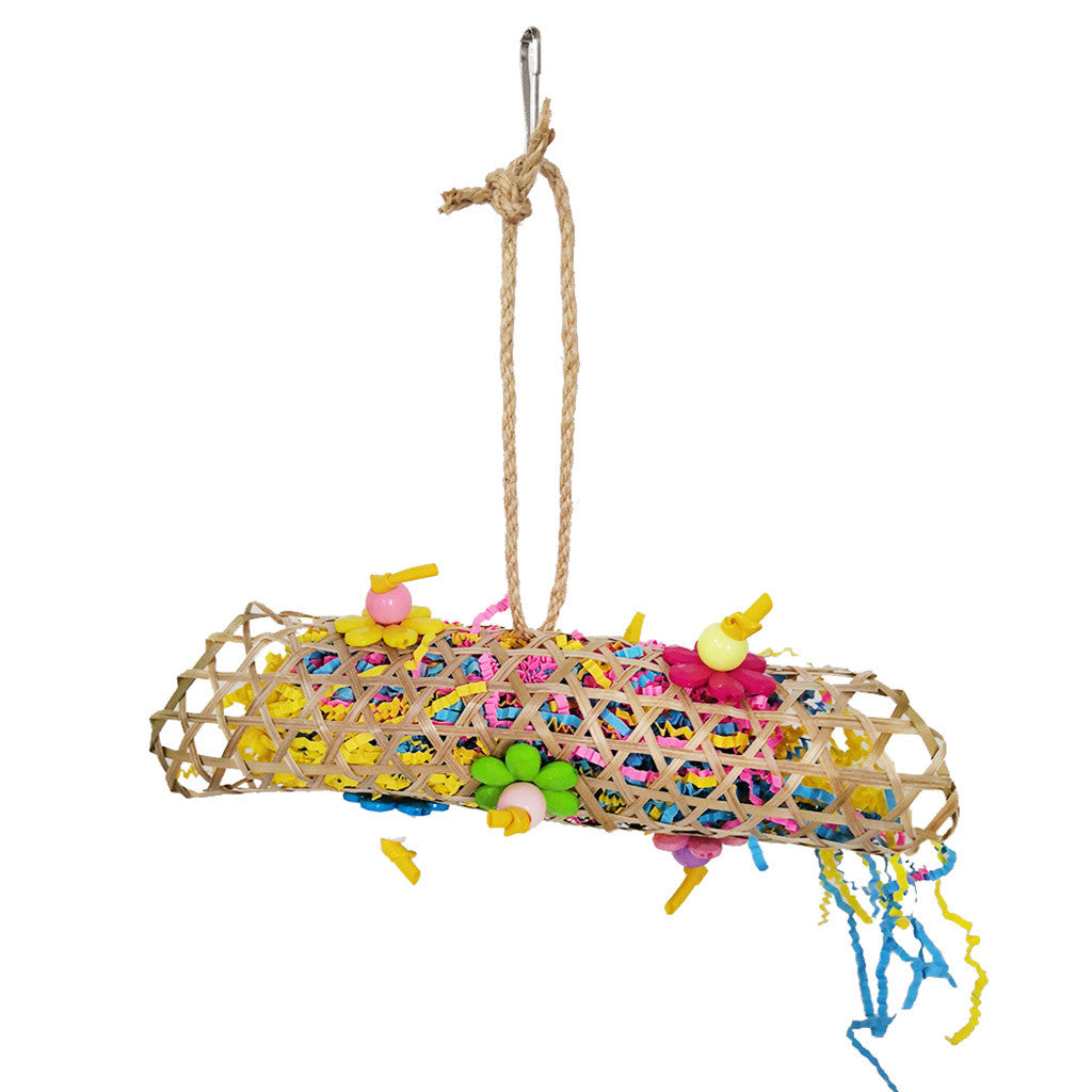 Folzery Pet Bird Parrot Swing Cage Toy Chew Bites Parakeet Cockatiel Conure