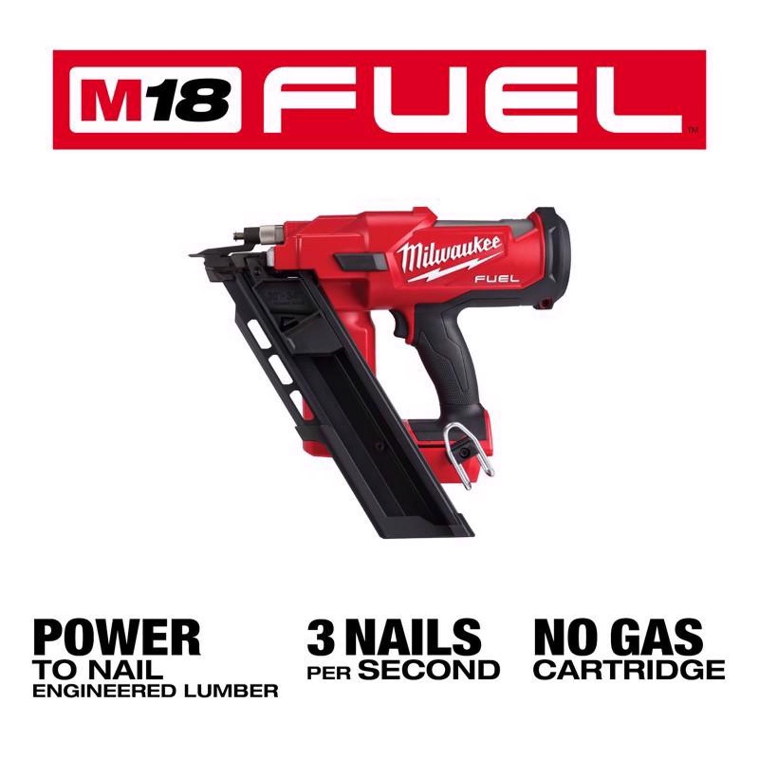 MW M18 FUEL 18 Volt Brushless 30 deg Framing Nailer