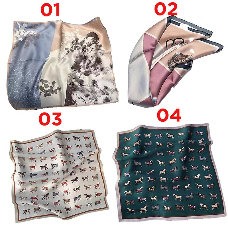 Women Silk Scarf 53x53cm Square Scarves