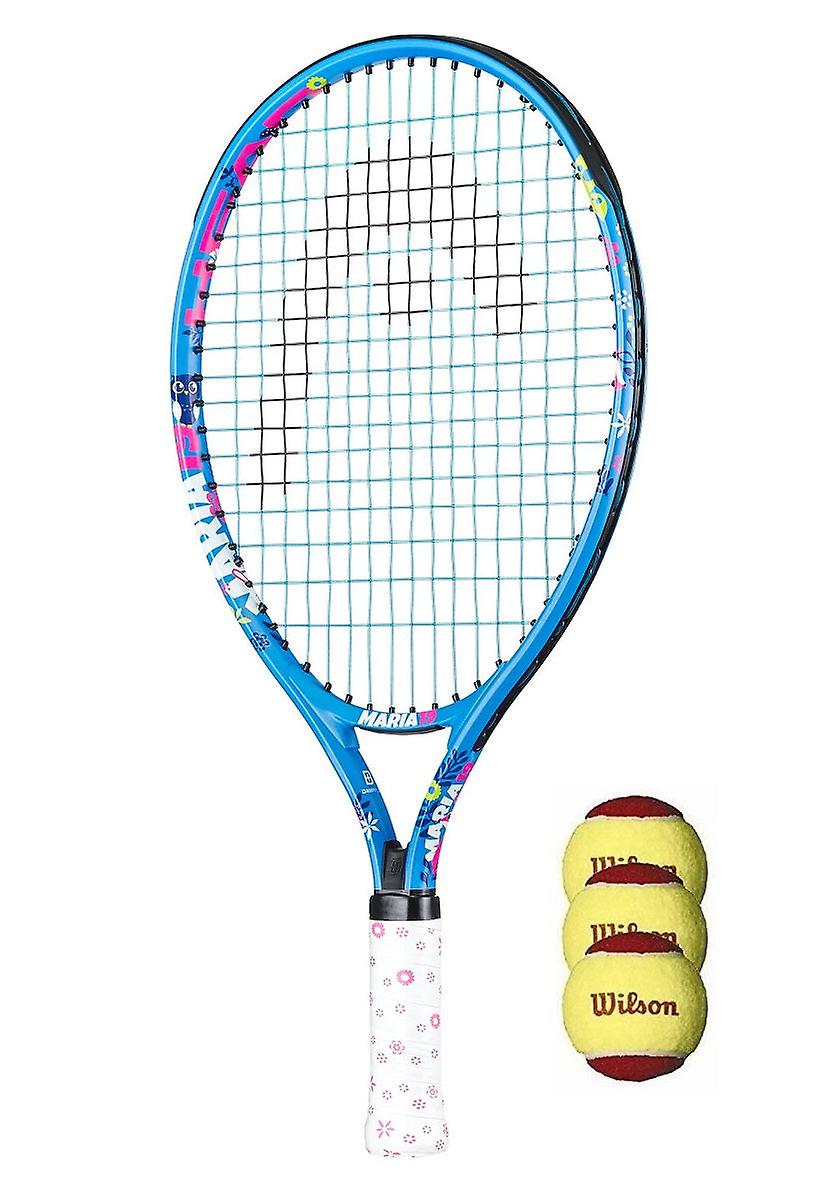 Head maria 19 junior tennis racket + 3 beginner tennis balls