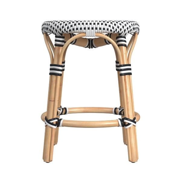 Tobias Rattan Round 18 Accent Stool