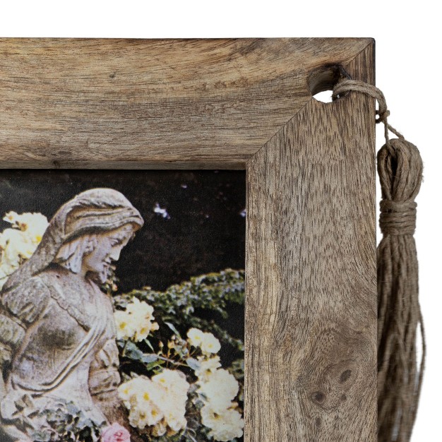 Tasseled 5x7 Wood Photo Frame Foreside Home amp Garden