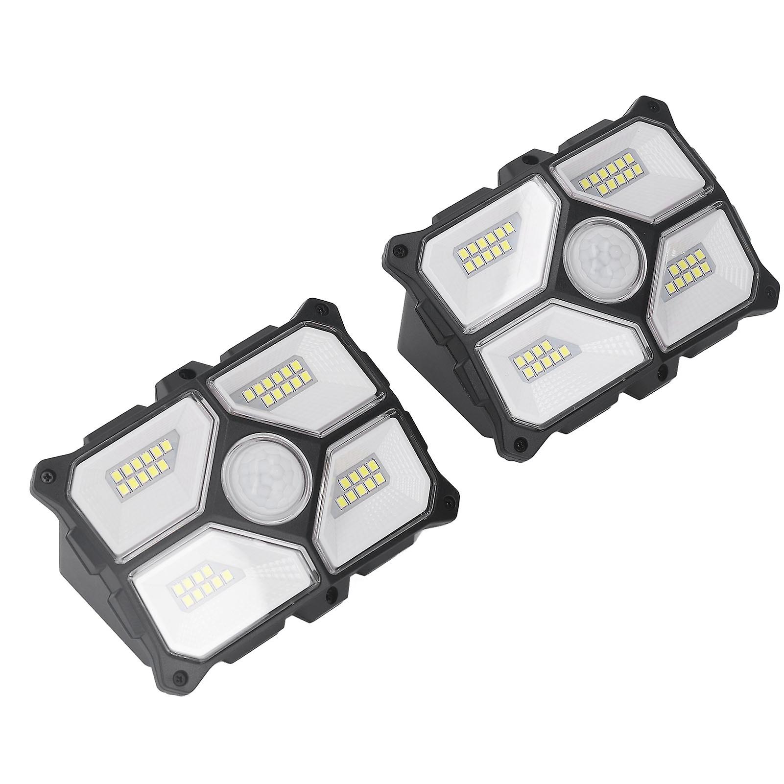 2 Set LED Solar Wall Light Outdoor Motion Sensor Wall Lamp Waterproof Solar Garden Yard Light