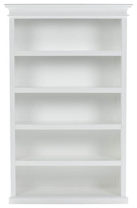 Classic White Bookcase With 5 Shelves  The Versatile Display Piece  Belen Kox   Contemporary   Bookcases   by BisonOffice  Houzz