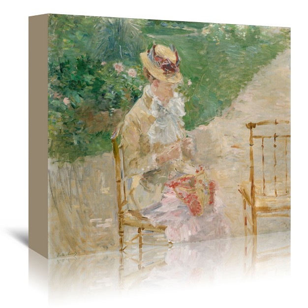 Americanflat Young Woman Knitting By Berthe Morisot Modern Wall Art