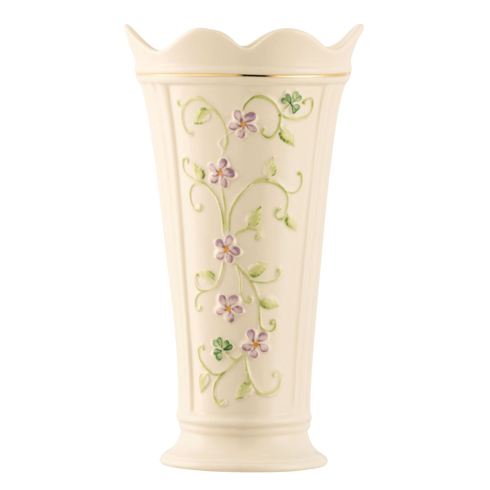 Belleek Classic Irish Flax 9.5 Vase