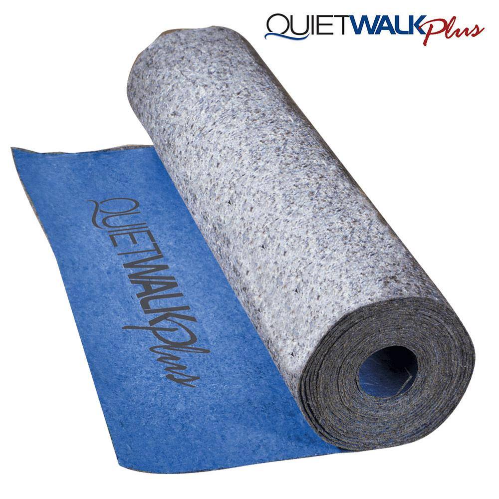 QuietWalk 100 sq. ft. 3 ft. x 33.3 ft. x 3 mm Underlayment with Sound and Moisture Barrier for Hardwood and Floating Floors QW100PLUS