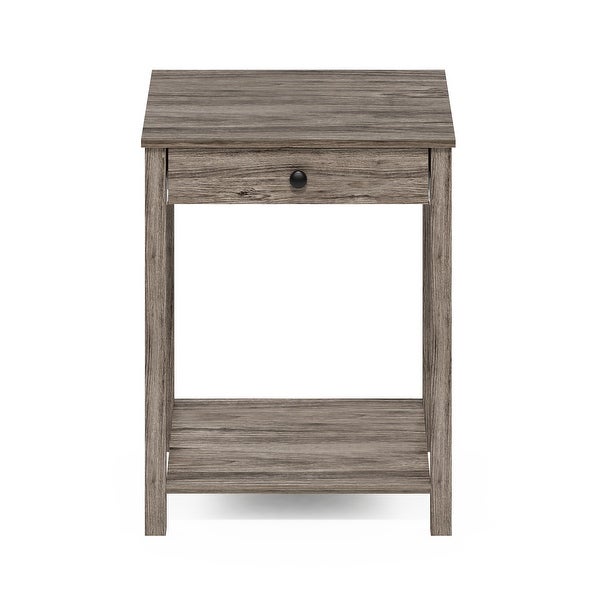 Furinno Classic Side Table with Drawer