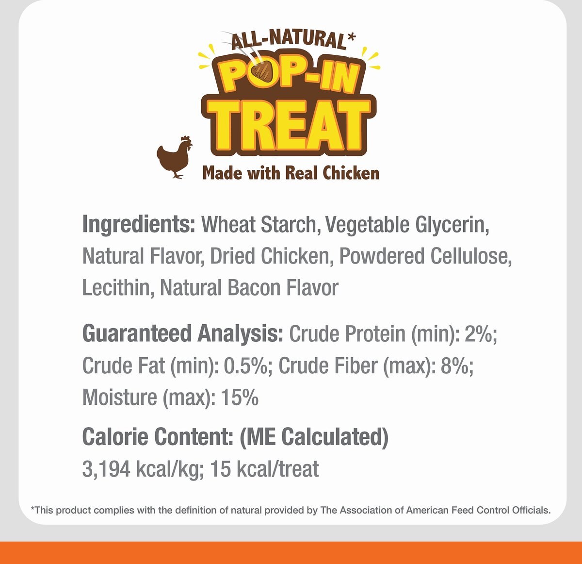 Nylabone Pop-In Dog Treat Refills Chicken Flavor Dog Treat Toy Combo， Medium， 30 count