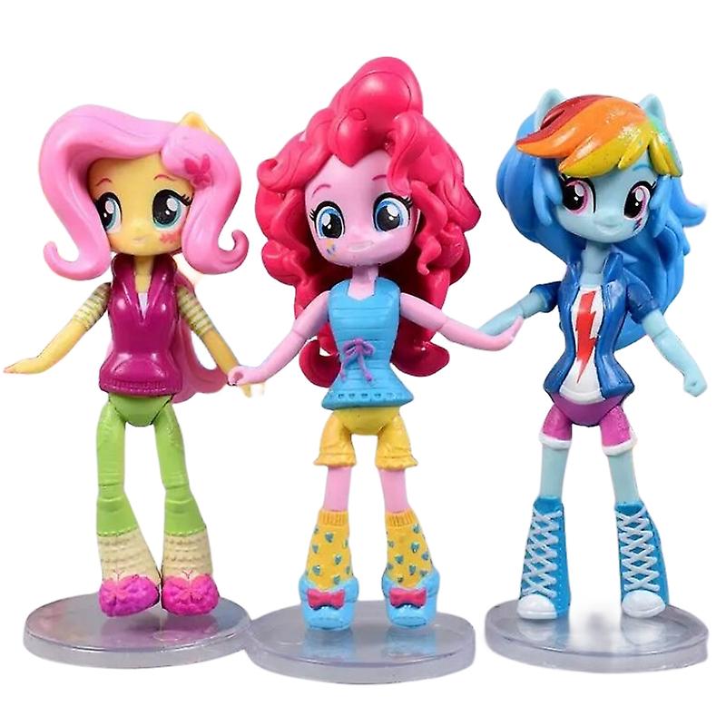 7pcs Cartoon Anime My Little Pony Full Set Of Girl Figures Toy Doll