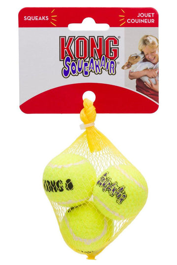 Kong SqueakAir Tennis Ball Dog Toys， 3 pack