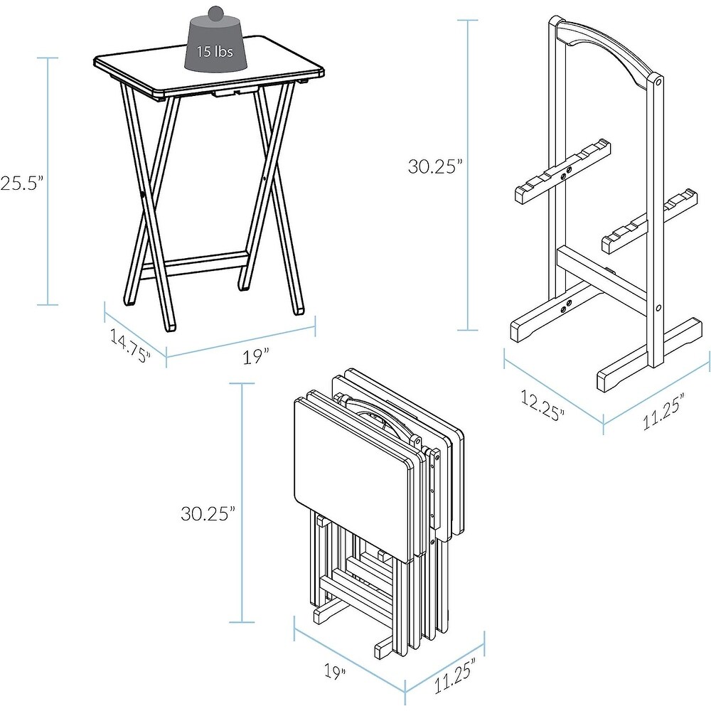 5pcs Tray Table Set