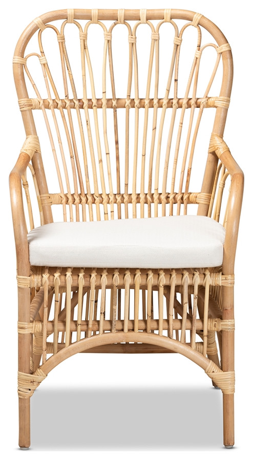 Modern and Contemporary Natural Finished Rattan Armchair   Tropical   Armchairs And Accent Chairs   by Imtinanz  LLC  Houzz