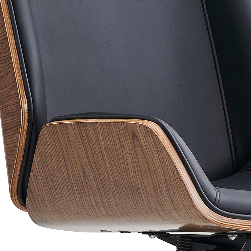 TYLER High Back Office Chair - Walnut & Black