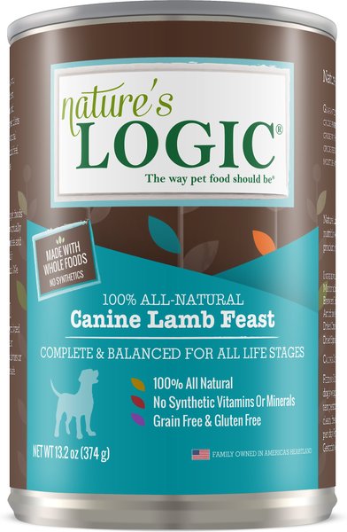 Nature's Logic Lamb Feast All Life Stages Grain-Free Canned Dog Food