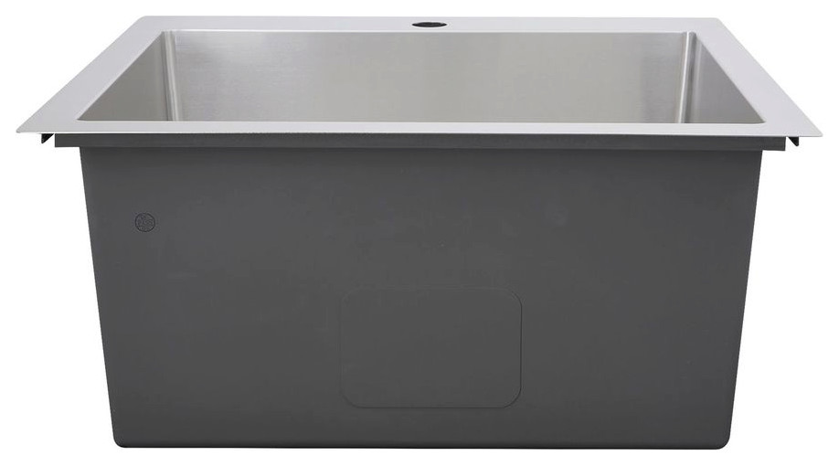 Nantucket SR2522 12 16 25 quotRectangle Topmount Stainless Steel Laundry Sink   Utility Sinks   by Blue Bath  Houzz