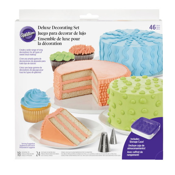 Wilton 2104 1368 Deluxe Decorating Tip Set  46 Pie...